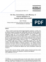 On Bias, Inconsistency, and Efficiency of Various Estimators in Dynamic Panel Data Models