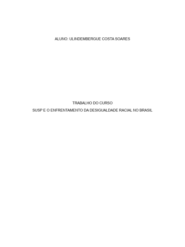 Desmistificando A Democracia Racial No Brasil Pdf