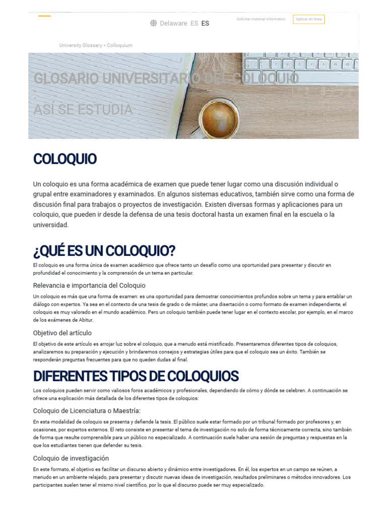 Qué es un coloquio académico | PDF | Science