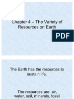 Chapter 4 - The Variety of Resources On
