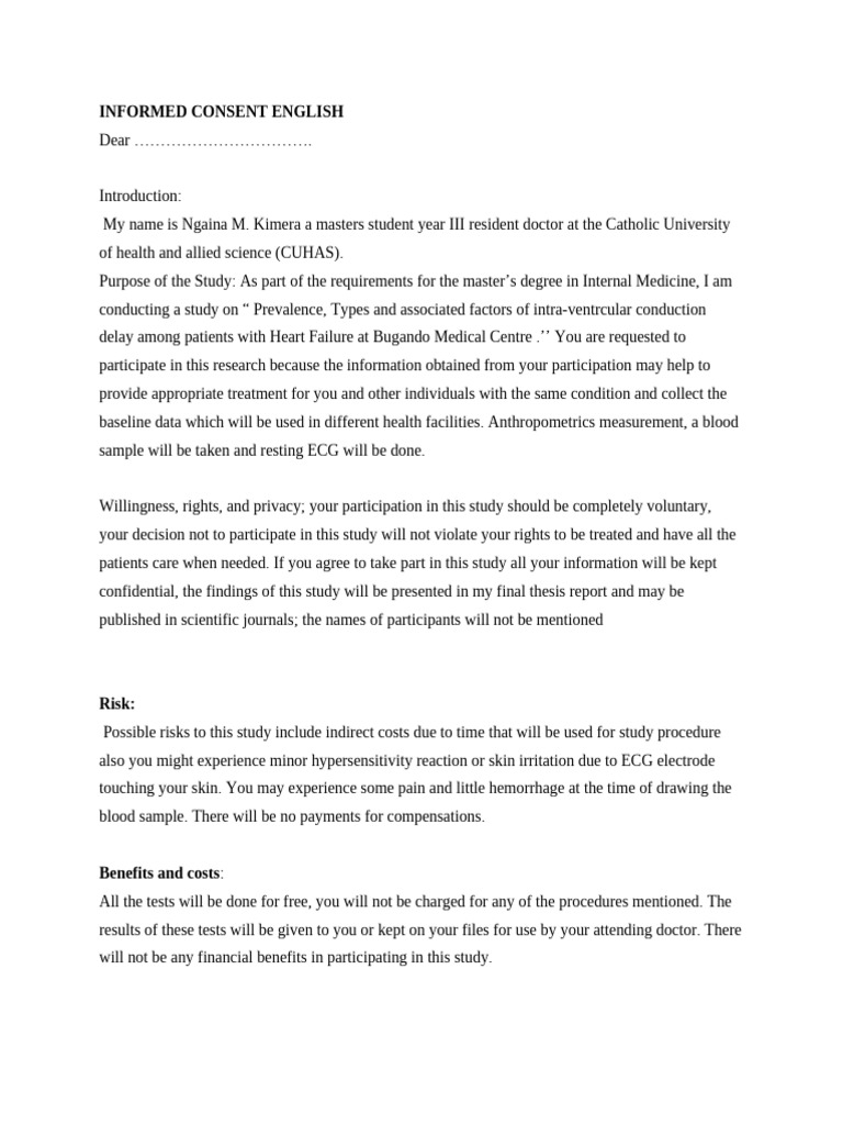 Mpox Study Informed Consent Form | PDF | Informed Consent | Medicine