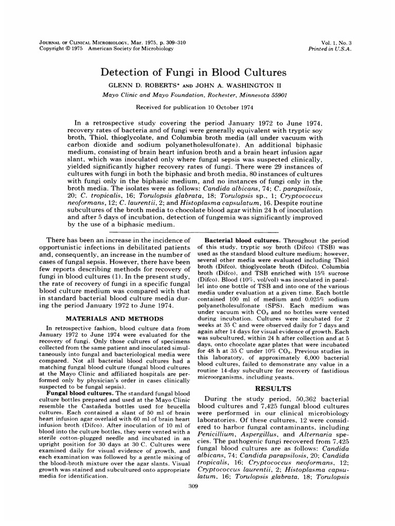 Enhanced Fungal Detection in Blood Cultures | PDF | Candida (Fungus ...