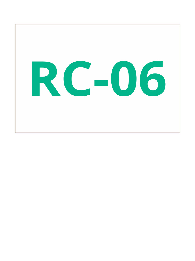 RC 06 | PDF
