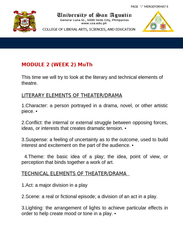 MuTh-Module_2(3)_(1) | PDF | Monologue | Play (Theatre)