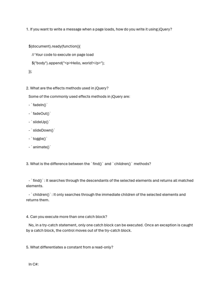 Answer 1 | PDF