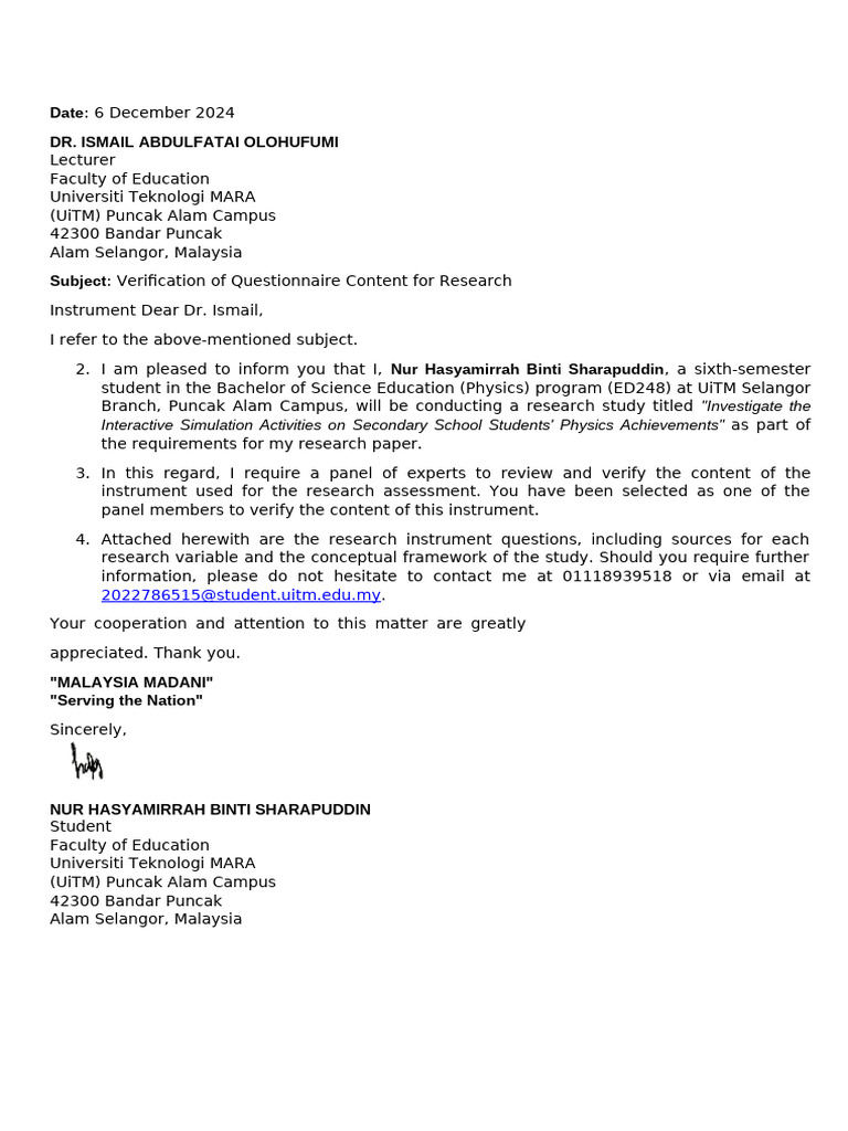 ED248 Course Research Instrument Review | PDF