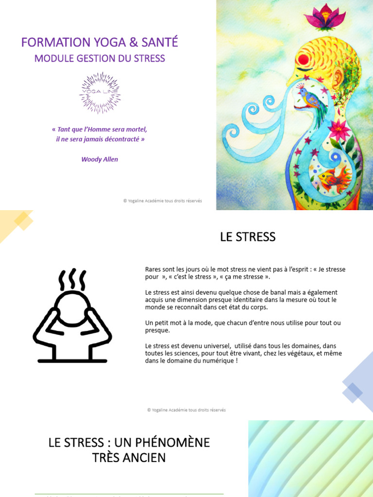 Gestion du Stress en Yoga et Santé | PDF | Stress (Biologie ...