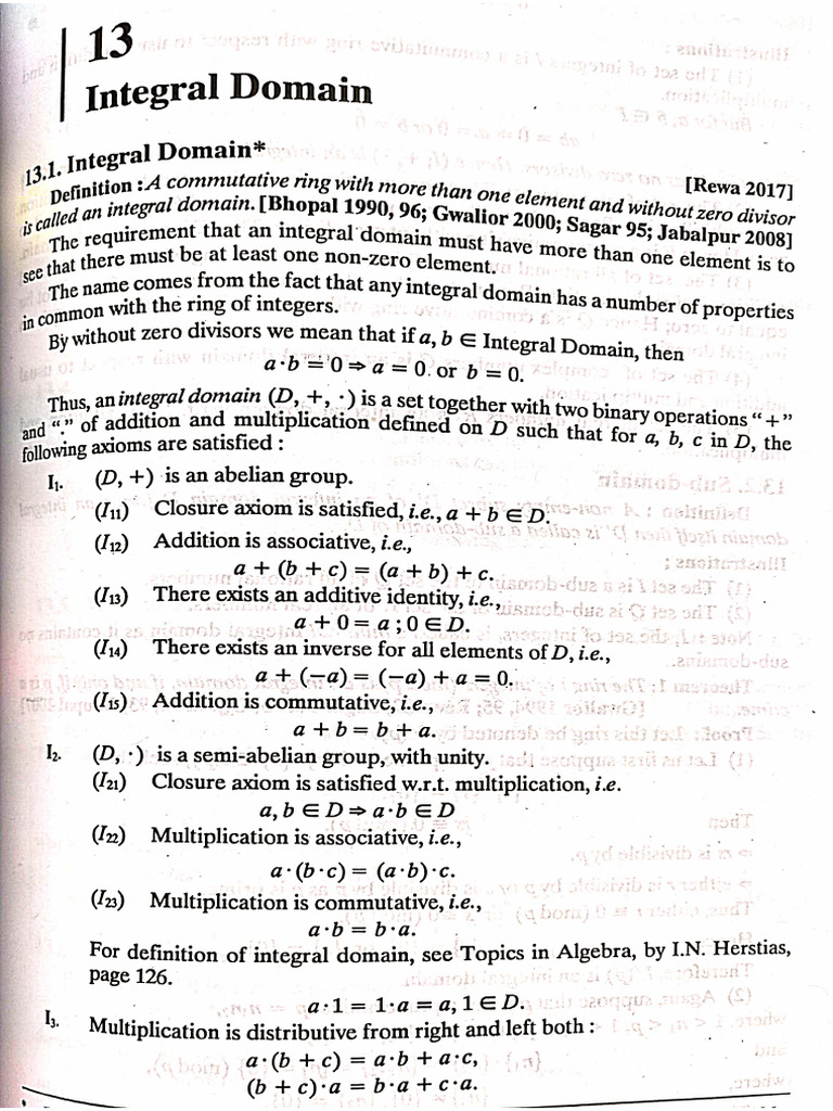 Integral Domain | PDF