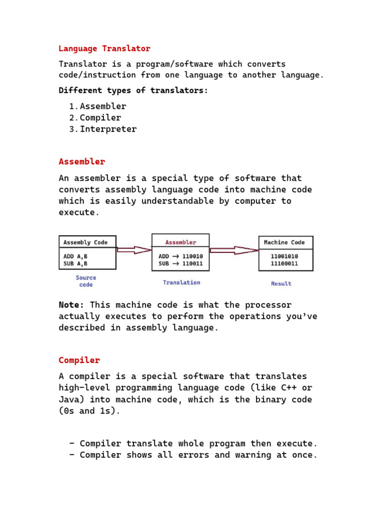 POP Unit 3 Assembler - Compiler - Interpreter | PDF