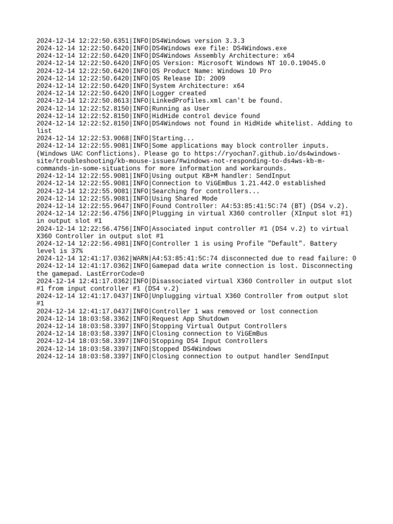 Ds4windows log pdf xbox 360 microsoft windows