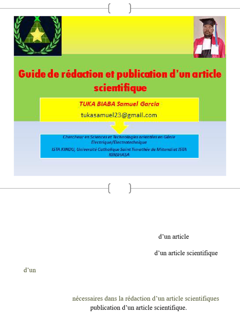 Rédaction et publication d'articles scientifiques | PDF | Propriété ...