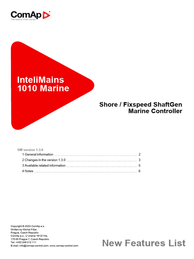 Intelimains 1010 Marine 1.3.0 New Features List | PDF | Computing ...