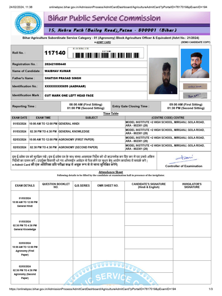 Onlinebpsc Bihar | PDF