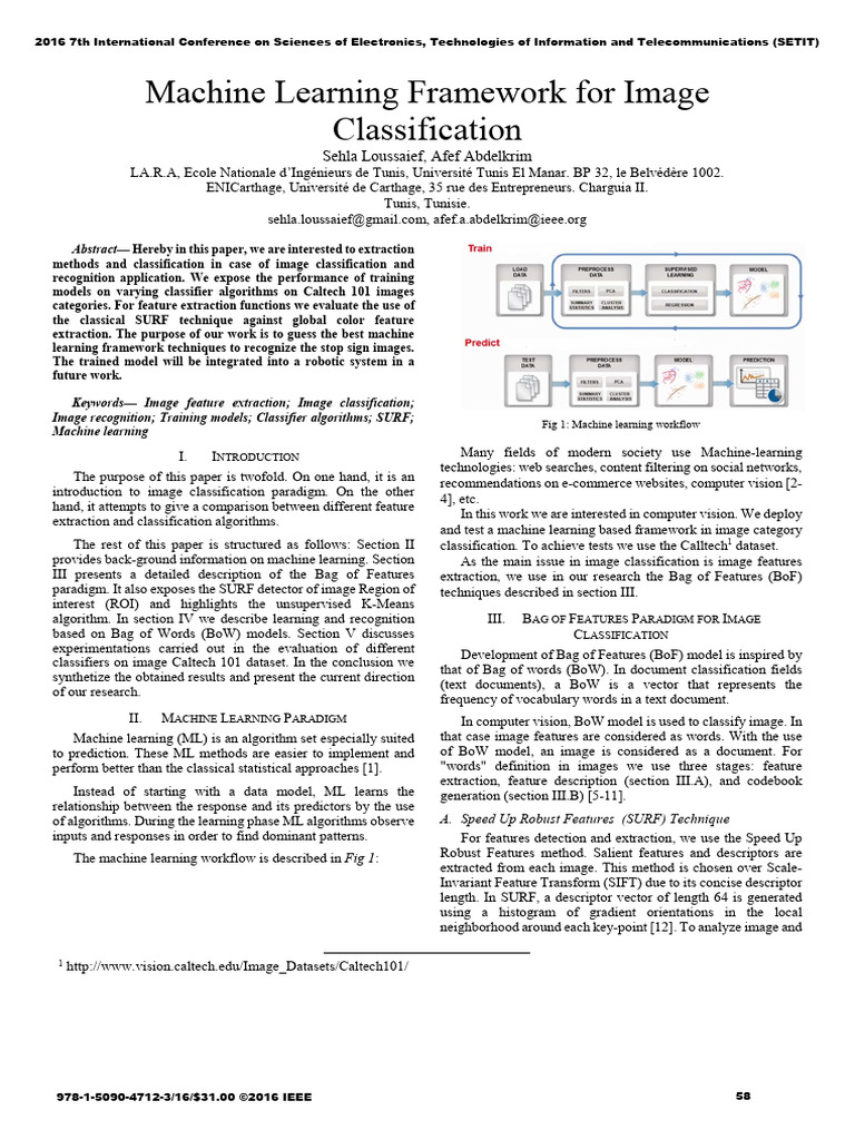 Machine Learning for Image Classification | PDF | Machine Learning ...