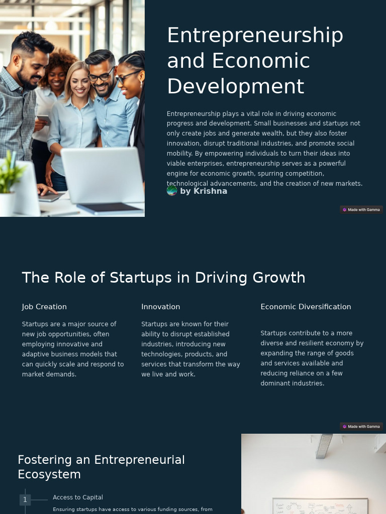 Impact of Startups on Economic Growth | PDF | Startup Company | Small ...