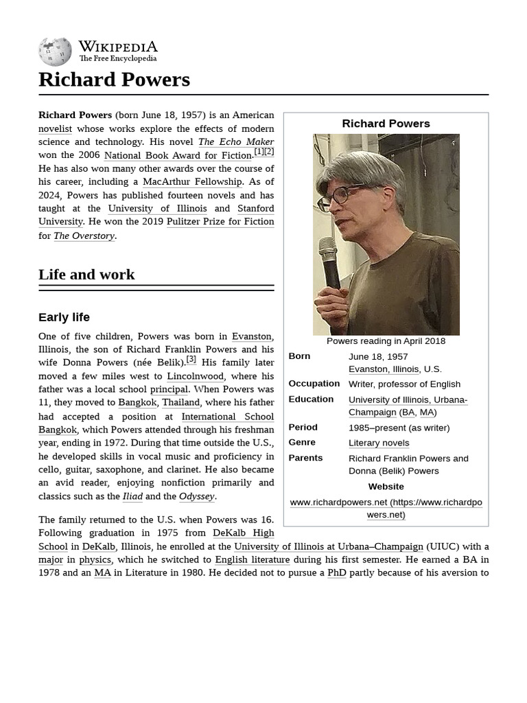 Understanding Richard Powers Pdf To Ppt