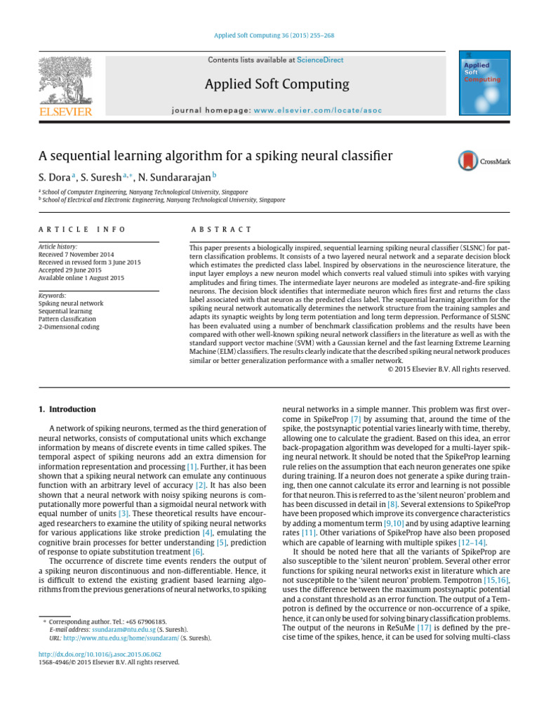 Network-Csran Et Al. - 2011 - A Sequential Learning Algorithm For | PDF ...