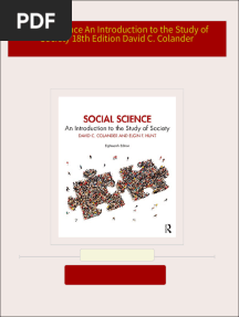 Social Science An Introduction to the Study of Society 18th Edition David C. Colander 2024 Scribd Download