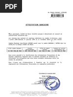 Attestation d'affiliation RCAR 2024 | PDF