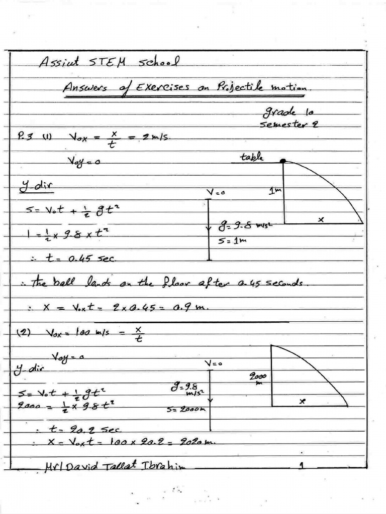 1-answers-of-exercises-on-projectile-motion-2-pdf
