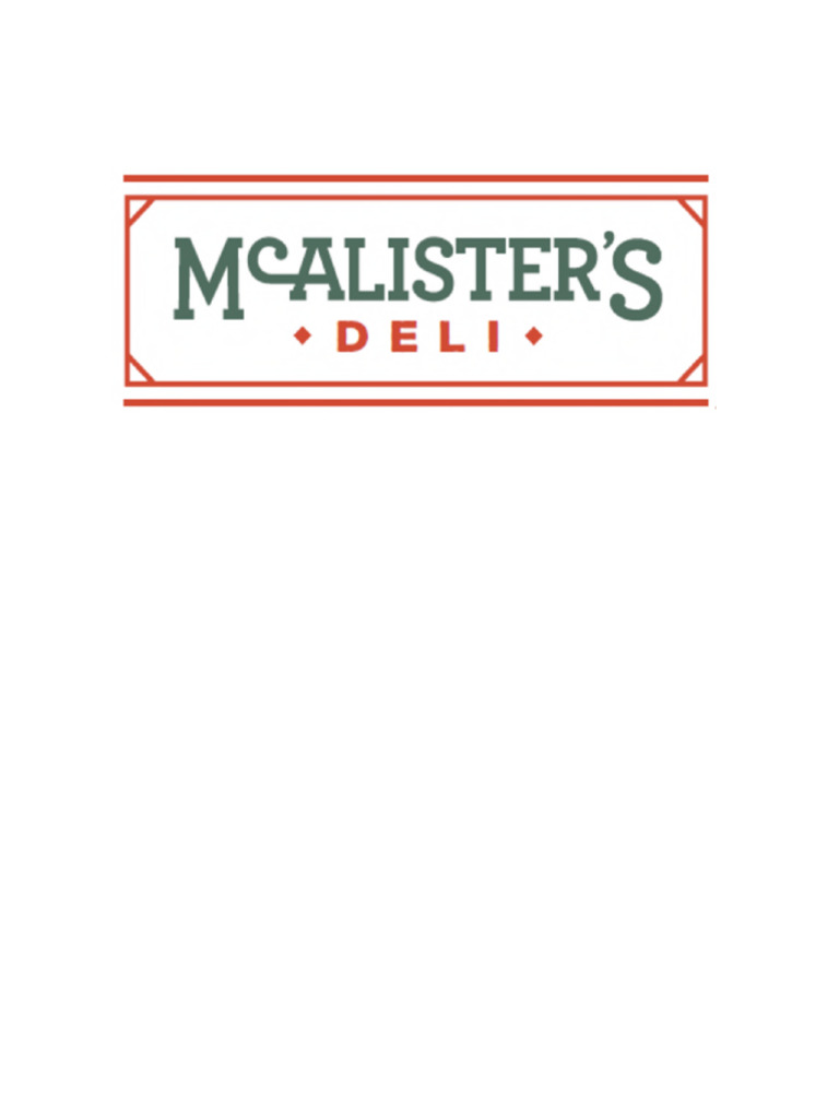 McAlisters Deli 2020 | PDF | Franchising