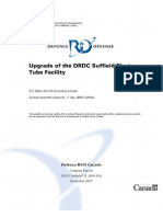 D. V. Ritzel- Upgrade of the DRDC Suffield Blast Tube FaciIity
