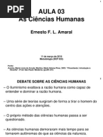 As Ciências Humanas