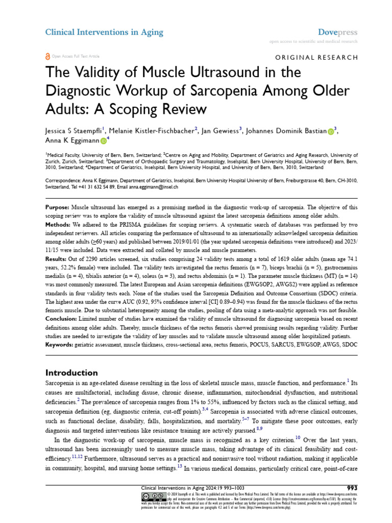 CIA 463917 The Validity of Muscle Ultrasound in The Diagnostic Workup o ...
