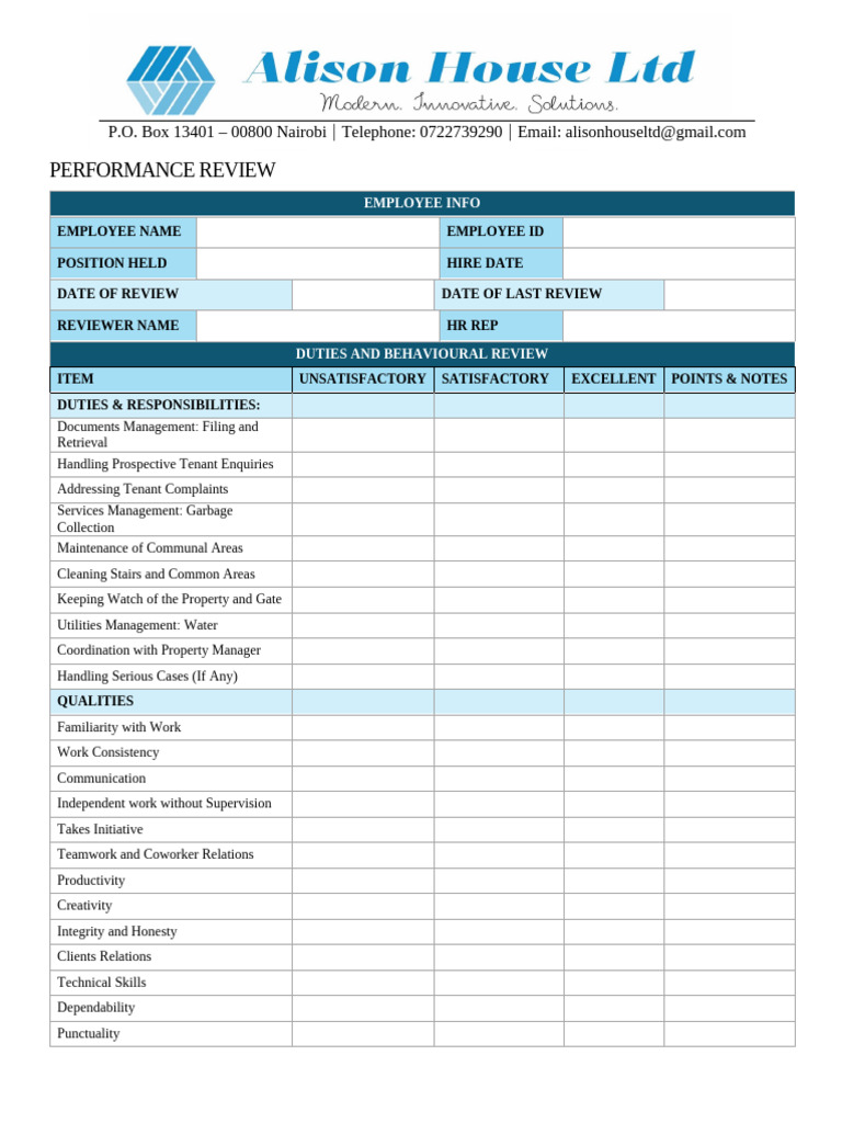 Performance Review | PDF