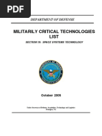 Download Department of Defense- Militarily Critical Technologies List Section 19 Space Systems Technology by Mfdrr SN80728919 doc pdf