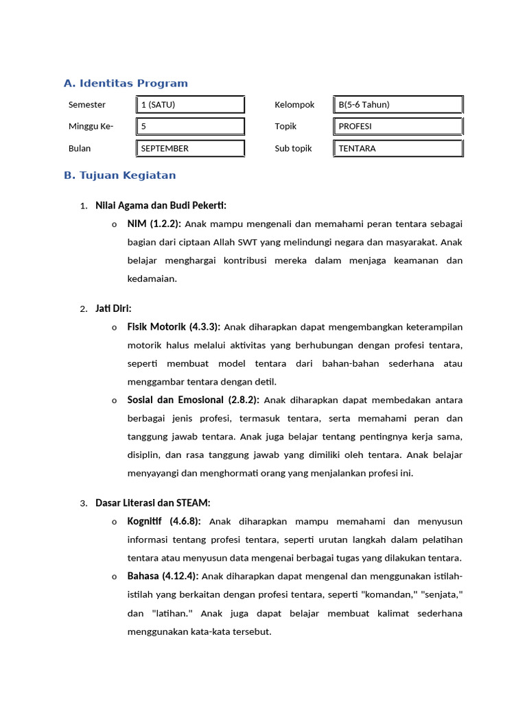 RPPH / Modul Ajar Kurmer by Wardatur | PDF
