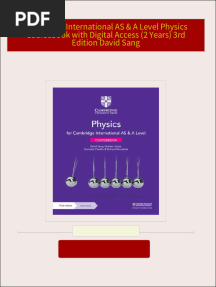 Cambridge International AS & A Level Physics Coursebook with Digital Access (2 Years) 3rd Edition David Sang download pdf