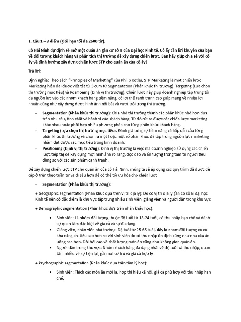 Bài Thi - MCB - MHP113 - STT60 | PDF