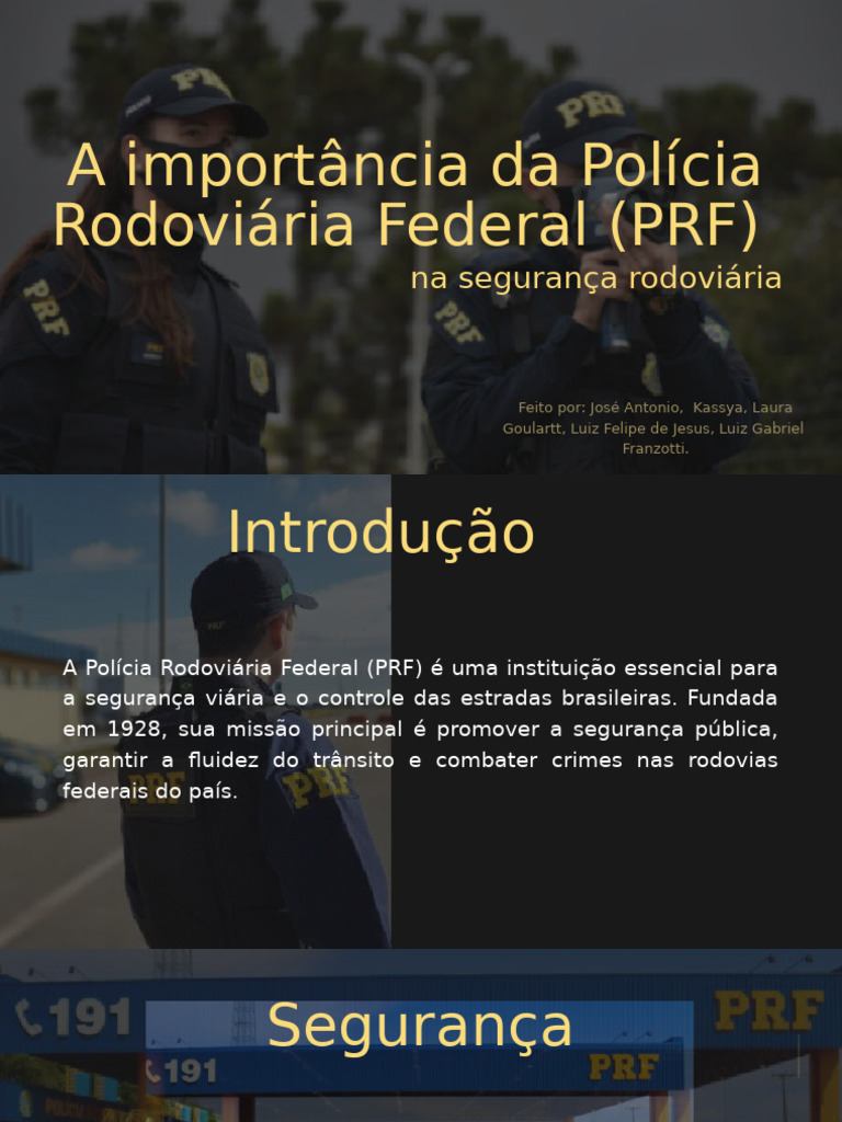 Papel Crucial da PRF na Segurança Viária | PDF | Polícia