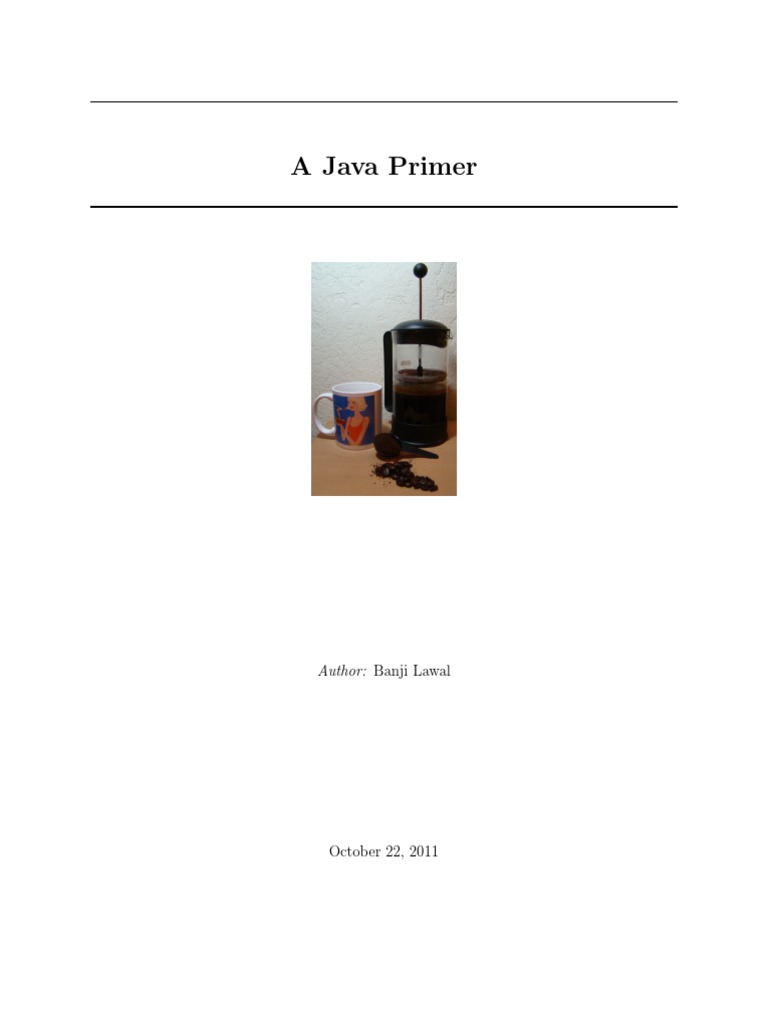 Java Primer PDF Java (Programming Language) Integer Science)