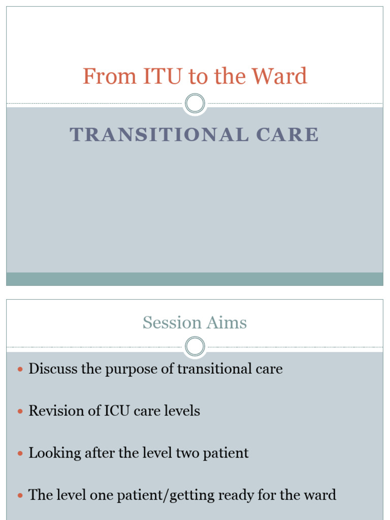 Transitional Care: ICU to Ward Guide | PDF | Intensive Care Unit ...