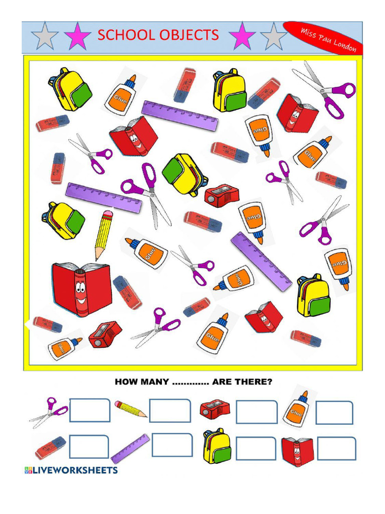 2nd Children School Objects | PDF