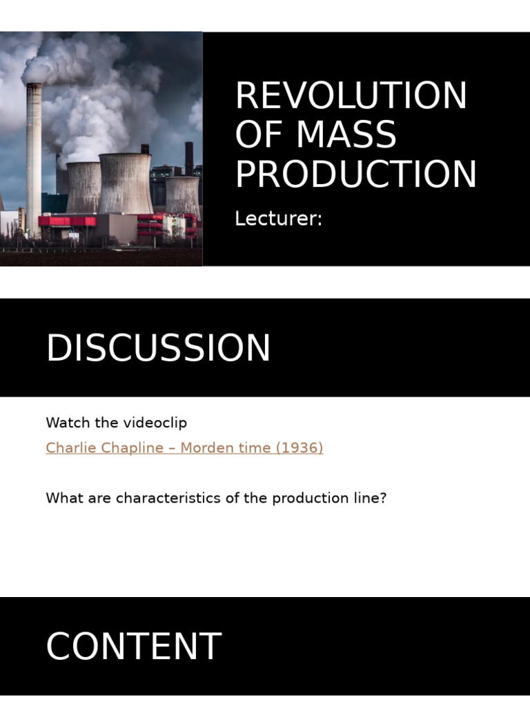 Mass Production in the Industrial Era | PDF | Mass Production ...