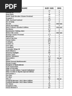 Daftar Judul Dream Games | PDF | Games & Activities