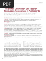 Buffalo Concussion Treadmill Test Guide | PDF | Myocardial Infarction ...