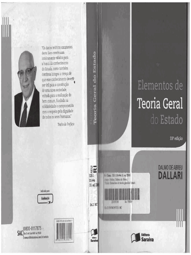 DALLARI, Dalmo. Elementos de Teoria Geral Do Estado | PDF