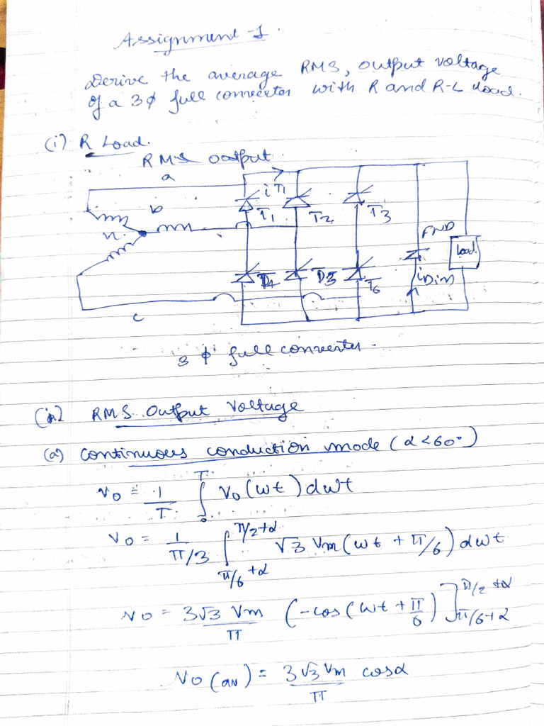 PowerElectronics Assignment 1 | PDF