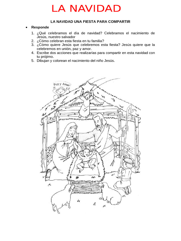 Celebrando la Navidad en Familia | PDF | Natividad De Jesus | María ...
