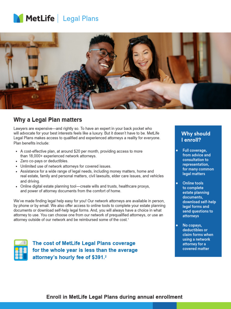 MetLife Legal Plans | PDF | Estate Planning | Lawyer