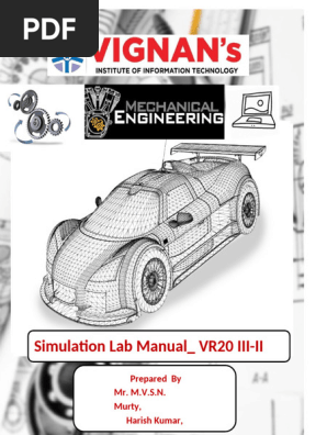 Sim Lab Manual 13022024 | PDF | Finite Element Method