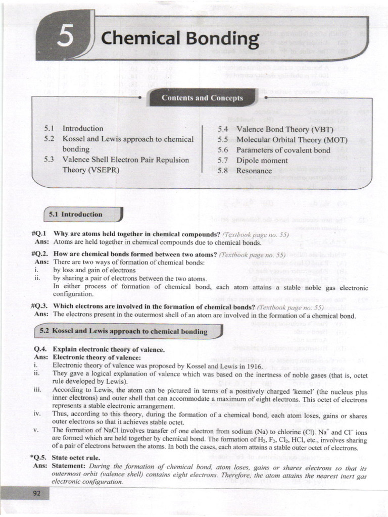 Chemical Bonding | PDF | Chemical Bond | Ion