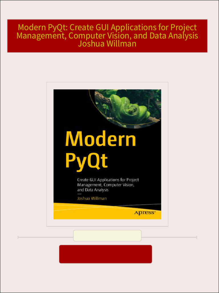 Instant ebooks textbook Modern PyQt: Create GUI Applications for ...