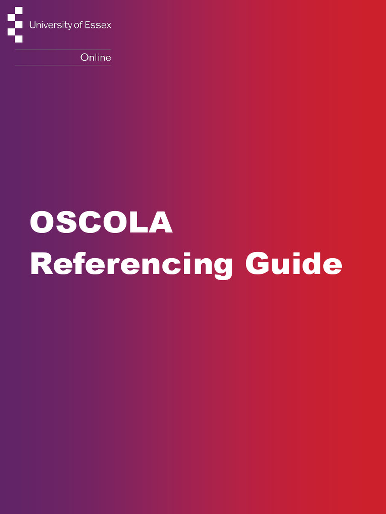 OSCOLA Referencing Guide for Students | PDF | Case Citation | Citation