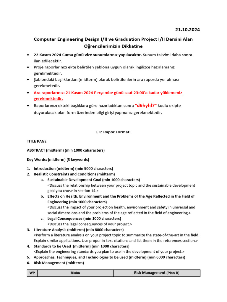 Gpi Gpii Vize Duyurusu 2024 2025 Guz | PDF | Systems Engineering ...