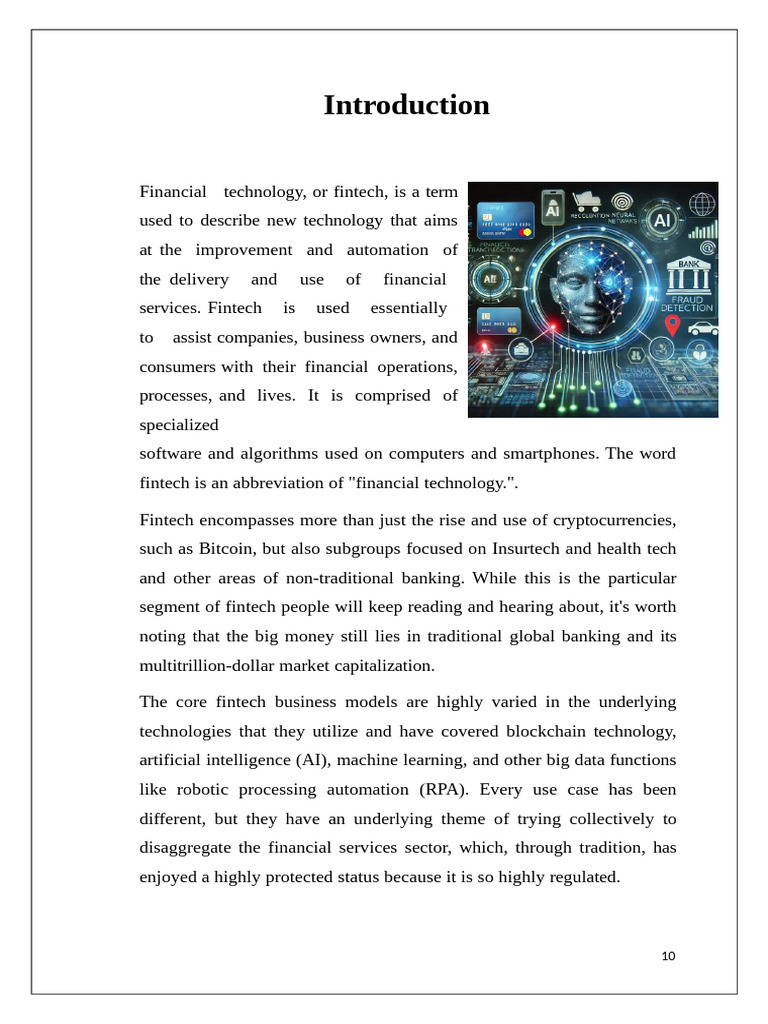 Understanding Fintech: Roles and Impact | PDF | Fraud | Cybercrime